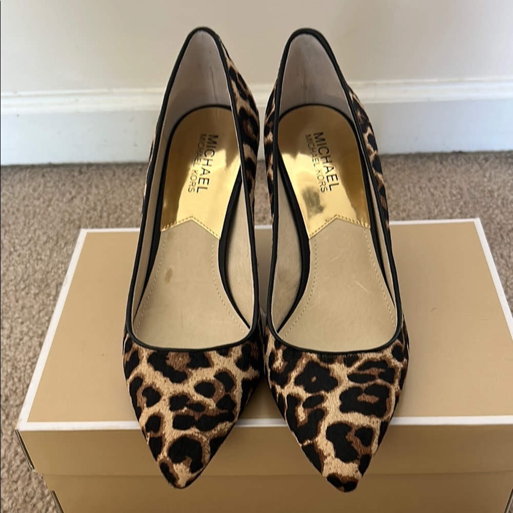 Michael Kors Leopard Print Heels
